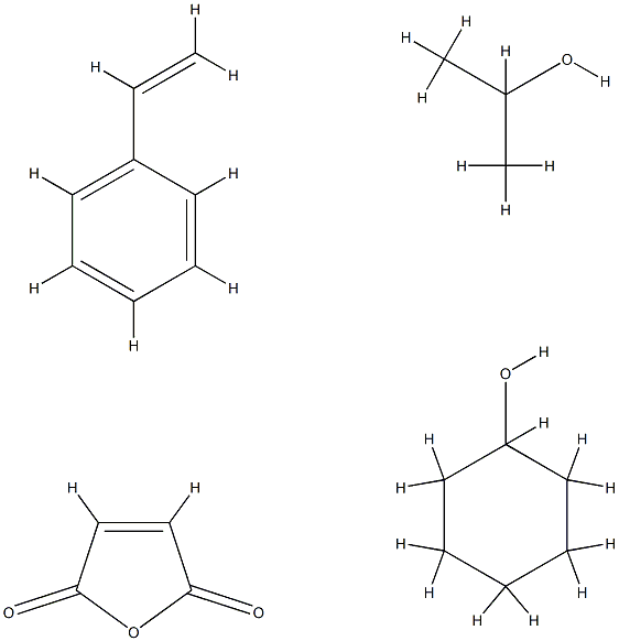 2,5-Furandione, polymer with ethenylbenzene, cyclohexyl 1-methylethyl ester 结构式