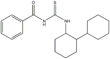 1-Benzoyl-3-(1,1'-bicyclohexan-2-yl)thiourea Structure