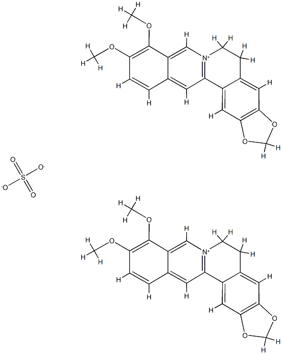 Berberine.sulfate.3H20 结构式