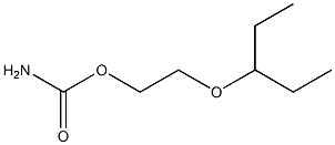 2-(1-Ethylpropoxy)ethyl=carbamate 结构式