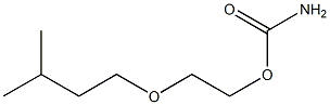 2-(3-Methylbutoxy)ethyl=carbamate Structure