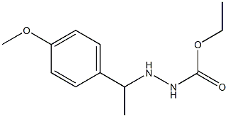 3-(p-Methoxy-α-methylbenzyl)carbazic acid ethyl ester Structure