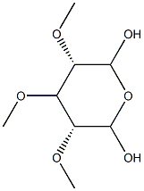 5-C-Hydroxy-2-O,3-O,4-O-trimethyl-D-xylopyranose Structure