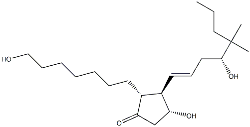 (11α,13E,16R)-1,11,16-Trihydroxy-17,17-dimethylprost-13-en-9-one 结构式