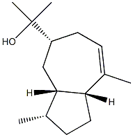 (3S)-1,2,3,3aβ,4,5,6,8aβ-Octahydro-α,α,3α,8-tetramethyl-5α-azulenemethanol 结构式