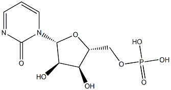 1-(5-O-Phosphono-β-D-ribofuranosyl)pyrimidin-2(1H)-one 结构式