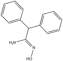 (1Z)-N''-HYDROXY-2,2-DIPHENYLETHANIMIDAMIDE Structure