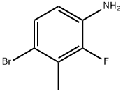 4-溴-2-氟-3-甲基苯胺 结构式