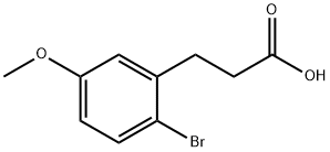 2-溴-5-甲氧基苯丙酸, 66192-02-7, 结构式