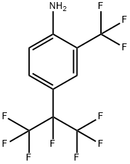 4-(1,1,1,2,3,3,3-heptafluoropropan-2-yl)-2-(trifluoromethyl)aniline Structure