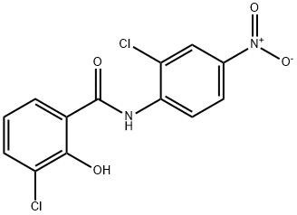 Benzamide, 3-chloro-N-(2-chloro-4-nitrophenyl)-2-hydroxy-, 16739-20-1, 结构式