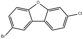2-溴-7-氯二苯并[B,D]呋喃 结构式