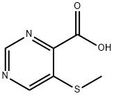5-MethylsulfanylpyriMidine-4-carboxylic acid 结构式