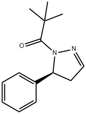 (S)-2,2-dimethyl-1-(5-phenyl-4,5-dihydro-1H-pyrazol-1-yl)propan-1-one Structure