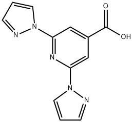 2,6-双(1H-吡唑-1-基)异烟酸 结构式