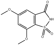 5,7-DIMETHOXYSACCHARINE 结构式
