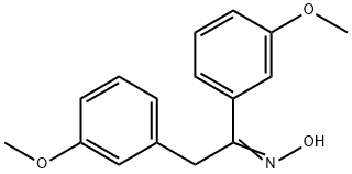 (NZ)-N-[1,2-bis(3-methoxyphenyl)ethylidene]hydroxylamine Struktur