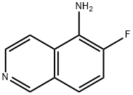 6-FLUOROISOQUINOLIN-5-AMINE 结构式