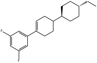 1-[4-trans-4-Ethylcyclohexyl)-1-cyclohexen-1-yl]-3,5-difluorbenzol 结构式