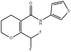 2H-Pyran-5-carboxamide,6-(difluoromethyl)-3,4-dihydro-N-3-thienyl-(9CI) 结构式