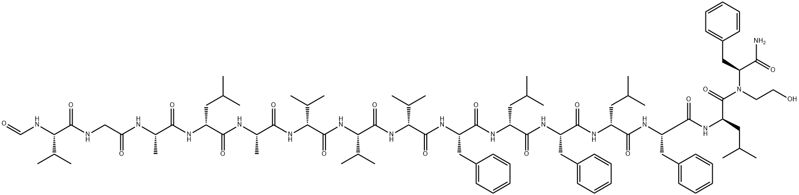 15-Des-trp-phe-gramicidin A 结构式