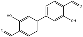 4,4'-Biphenyldicarboxaldehyde, 3,3'-dihydroxy- Structure