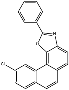 Phenanthro[3,4-d]oxazole, 10-chloro-2-phenyl- Structure