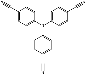 トリス(4-シアノフェニル)アミン 化学構造式