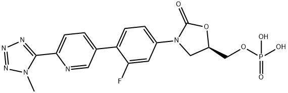磷酸特地唑胺甲基异构体, 856867-56-6, 结构式