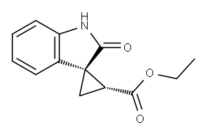 Racemic-(1R,2R)-Ethyl 2'-Oxospiro[Cyclopropane-1,3'-Indoline]-2-Carboxylate Structure