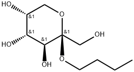 正丁基-O-Β-D-吡喃果糖苷, 67884-27-9, 结构式