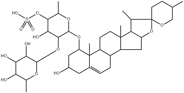麦冬皂苷B单硫酸酯, 94898-61-0, 结构式