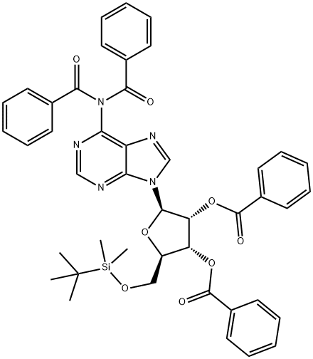 Adenosine, N,N-dibenzoyl-5'-O-[(1,1-dimethylethyl)dimethylsilyl]-, 2',3'-dibenzoate