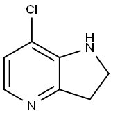1H-Pyrrolo[3,2-b]pyridine, 7-chloro-2,3-dihydro- 结构式