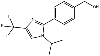 4-[1-异丙基-4-(三氟甲基)-2-咪唑基]苯基]甲醇 结构式