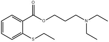 3-(Diethylamino)propyl=o-(ethylthio)benzoate 结构式