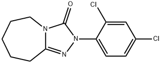 3H-1,2,4-Triazolo4,3-aazepin-3-one, 2-(2,4-dichlorophenyl)-2,5,6,7,8,9-hexahydro- 结构式