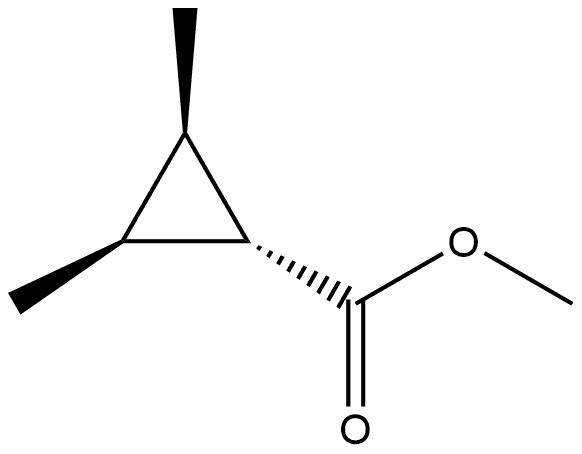 Cyclopropanecarboxylic acid, 2,3-dimethyl-, methyl ester, (1-alpha-,2-ba-,3-ba-)- (9CI) Structure