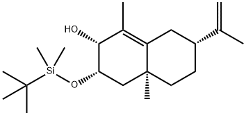 2-Naphthalenol, 3-[[(1,1-dimethylethyl)dimethylsilyl]oxy]-2,3,4,4a,5,6 ,7,8-octahydro-1,4a-dimethyl-7-(1-methylethenyl)-, [2R-(2alpha,3alpha, 4aalpha,7alpha] 结构式