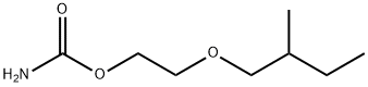 2-(2-Methylbutoxy)ethyl=carbamate 结构式
