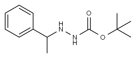 3-(α-Methylbenzyl)carbazic acid tert-butyl ester Structure