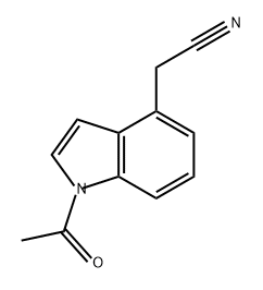 1H-Indole-4-acetonitrile, 1-acetyl- Structure