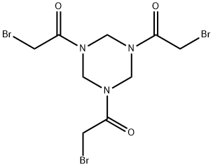 1,3,5-Triazine, 1,3,5-tris(bromoacetyl)hexahydro- (9CI) Structure