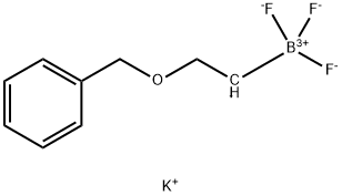 (2-ベンジルオキシエチル)トリフルオロほう酸カリウム 化学構造式