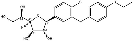 Dapagliflozin furanose isomer Struktur