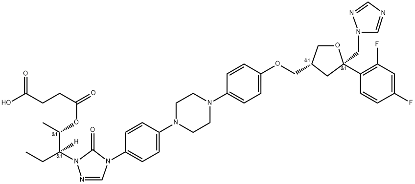 Posaconazole Succinyl Ester Struktur