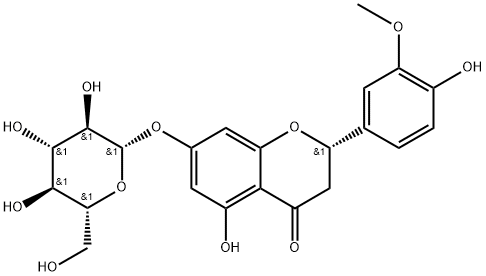 Homoeriodictyol 7-O-glucoside Structure