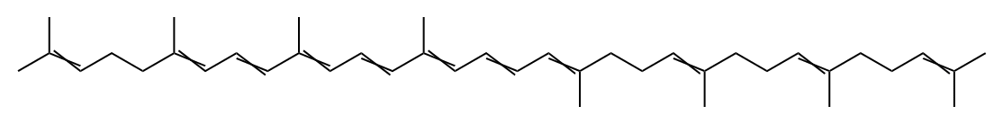 7,8,11,12-Tetrahydro-ψ,ψ-carotene 结构式