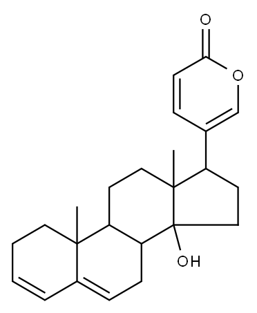 14β-Hydroxybufa-3,5,20,22-tetrenolide 结构式