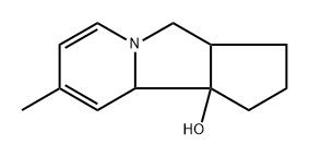 1H-Cyclopent[a]indolizin-9b(9aH)-ol,2,3,3a,4-tetrahydro-8-methyl-,radicalion(1+),(3aR,9aS,9bS)-rel-(9CI) 结构式